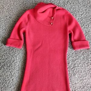 Moda Int'l Victoria Secret Turtleneck Short Sleeve Sweater Top